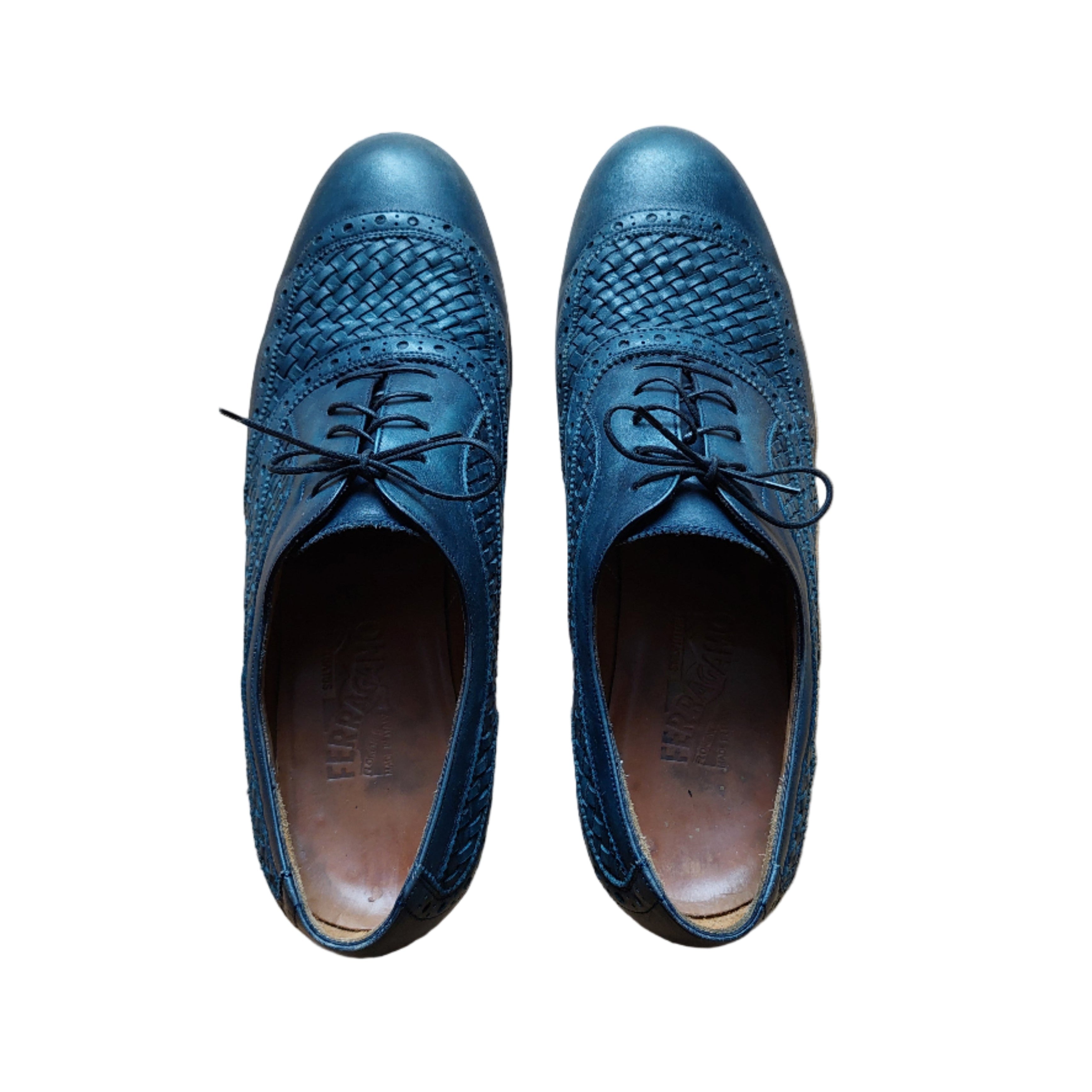 Salvatore Ferragamo Shoes – Dark Green/Blue