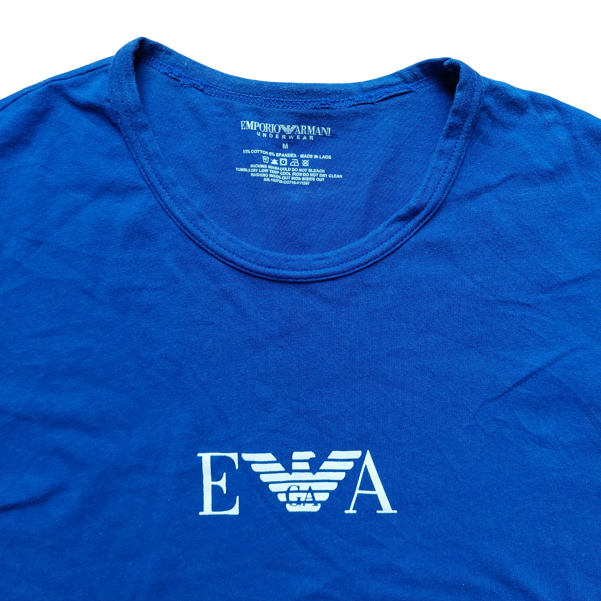 Emporio Armani T-Shirt – Blue Eagle Print
