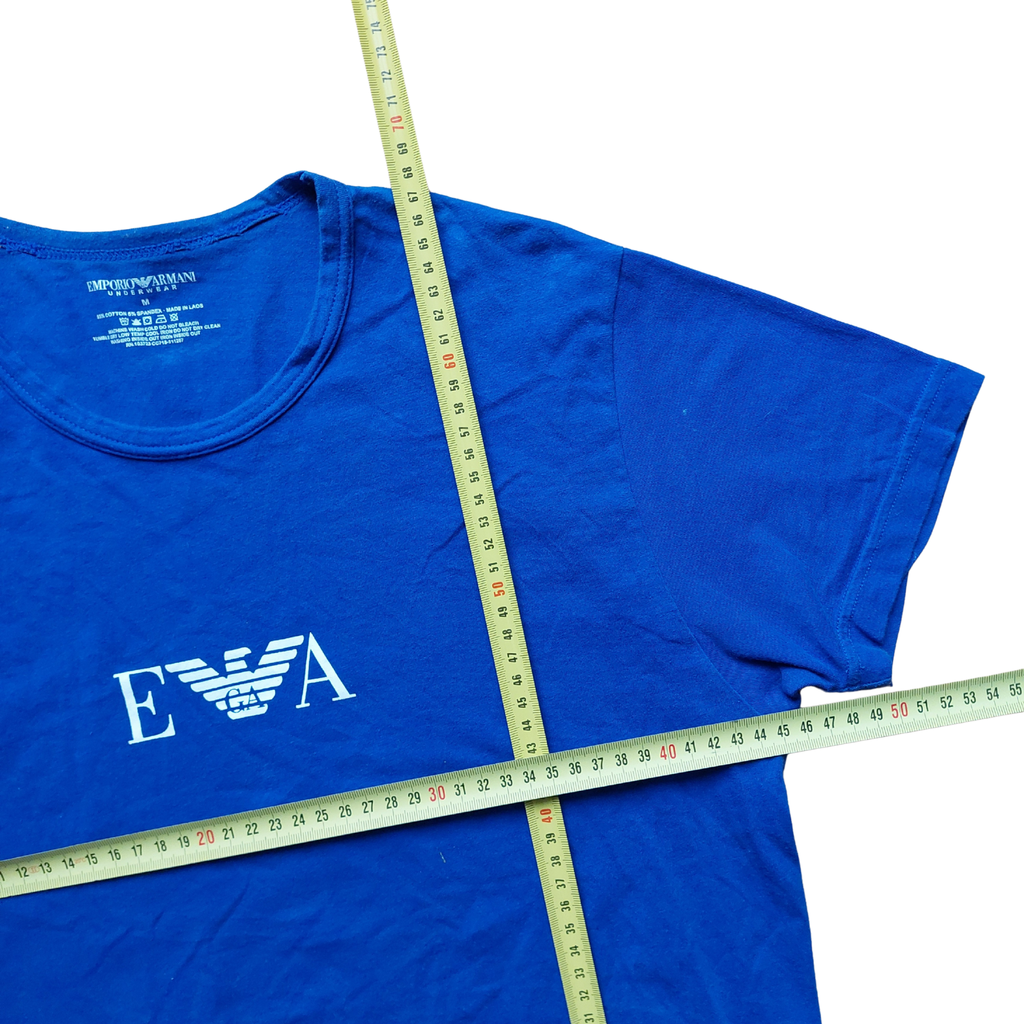 Emporio Armani T-Shirt – Blue Eagle Print